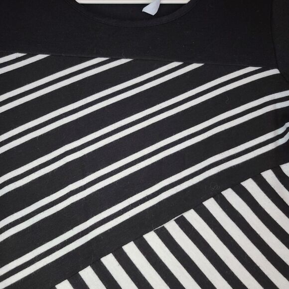 Ny Collection Womens Blouse Multi-Color Size S Polyester Blend Pullover Roll Tab - Picture 9 of 12